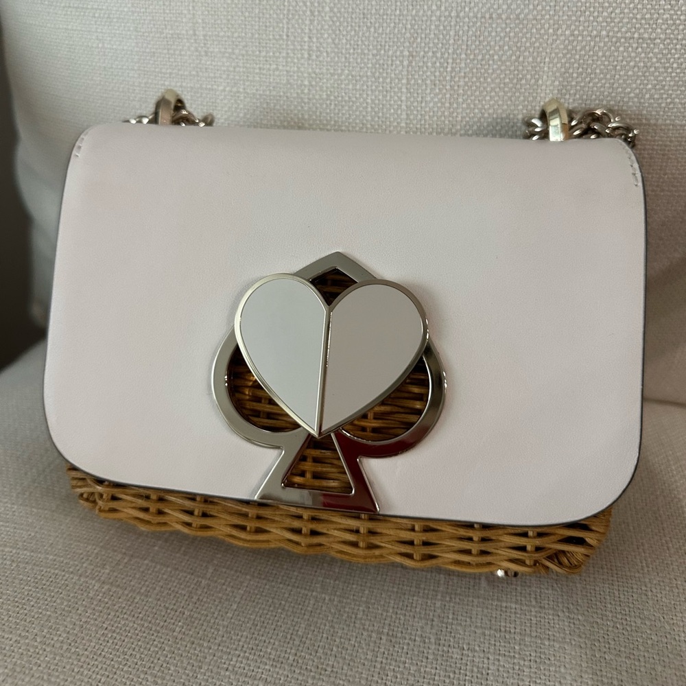 Kate Spade Nicola Wicker Twistlock shoulder bag